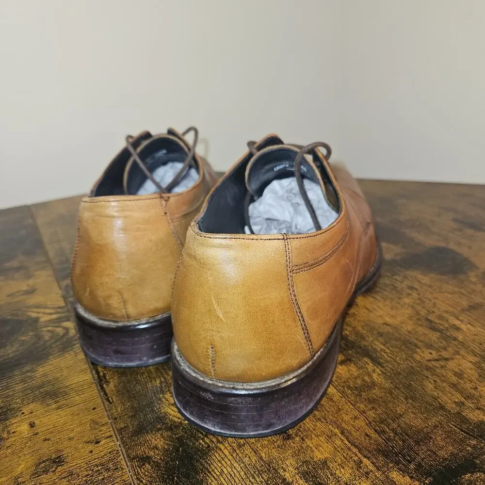 Johnston Murphy J Murphy Novick Brown Leather Cap Toe Derby Shoes Men 13 M 59115